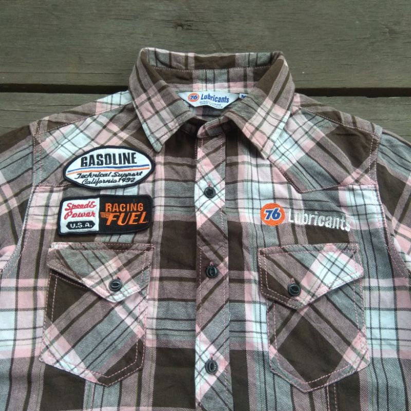 kemeja pendek work shirt 76 lubricants second dan bekas