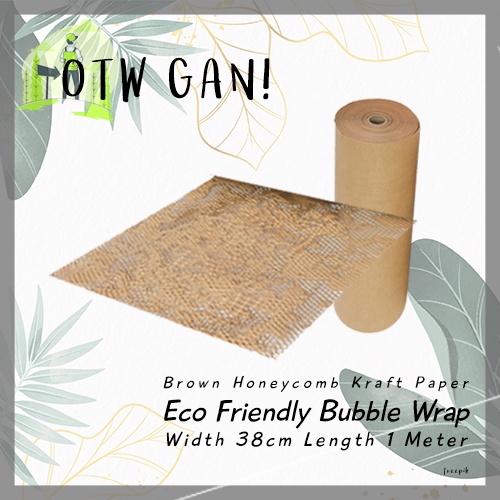 

Eco Friendly Honeycomb Bubble Wrap Kertas Uk 38CM x 1M (Per Meter) Paper Cushion Roll