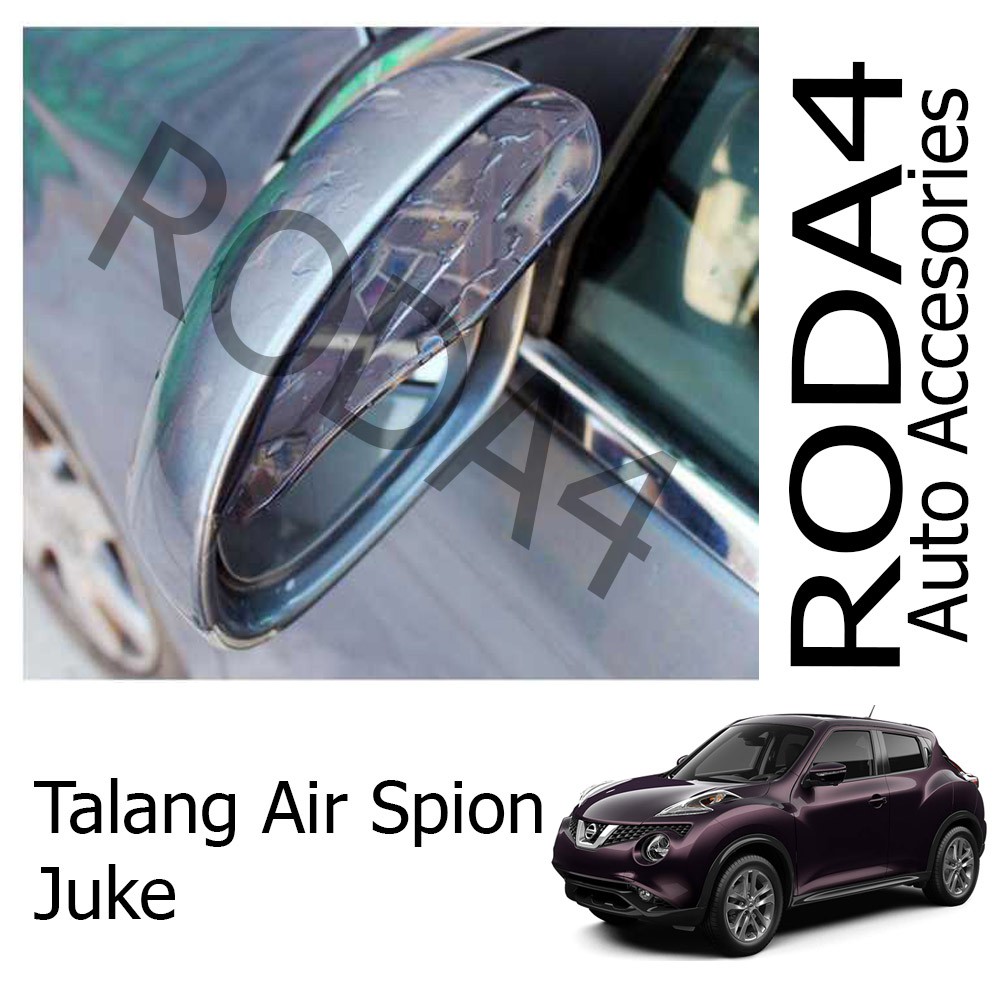 Talang Air / Mika Pelindung Spion Mobil dari Hujan (1 Set Isi 2) Juke