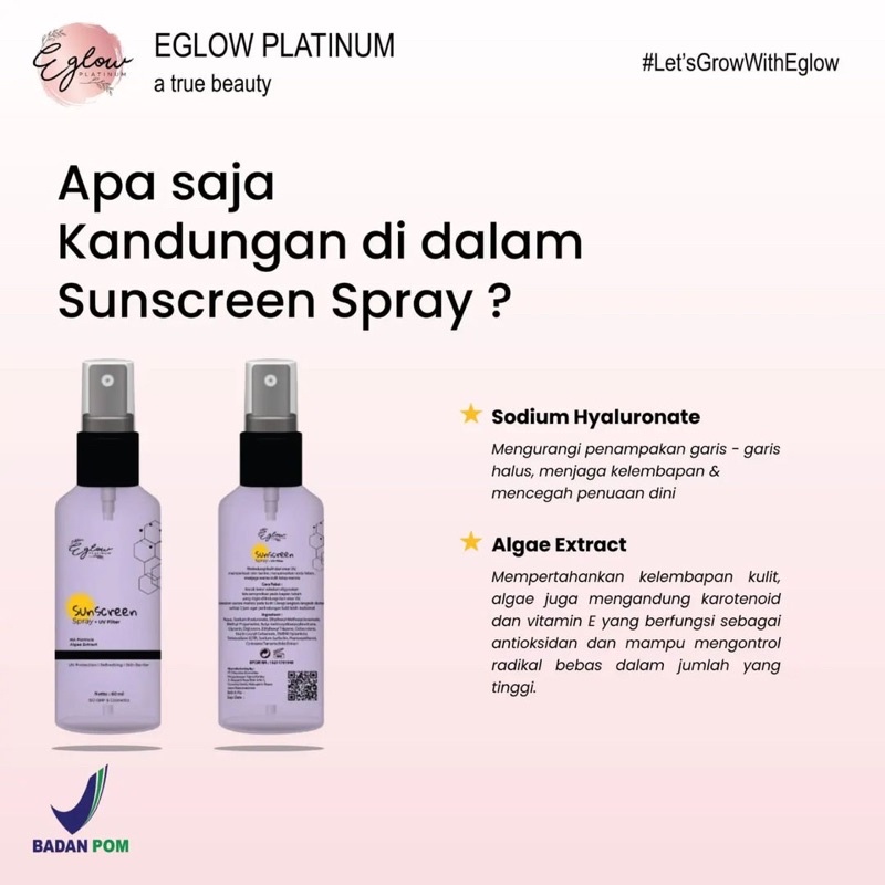 SUNSCREEN SPRAY EGLOW