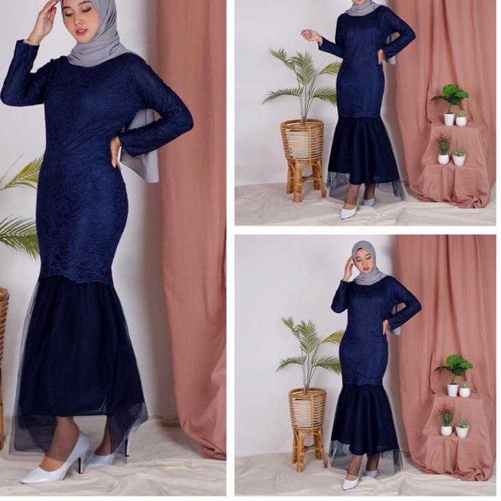 ✴ maxi duyung leslar S M L XL XXL 3XL / maxi duyung ninamori / maxi duyung brukat / gamis brukat / m