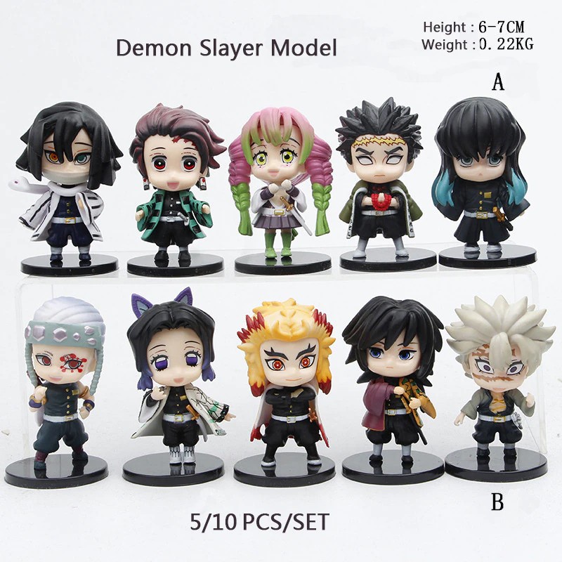 Figure Demon Slayer Pilar Kimetsu No Yaiba set 5