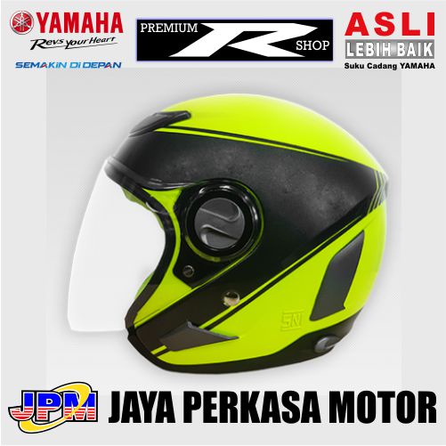 Helm MTX flou half face I helm yamaha half face