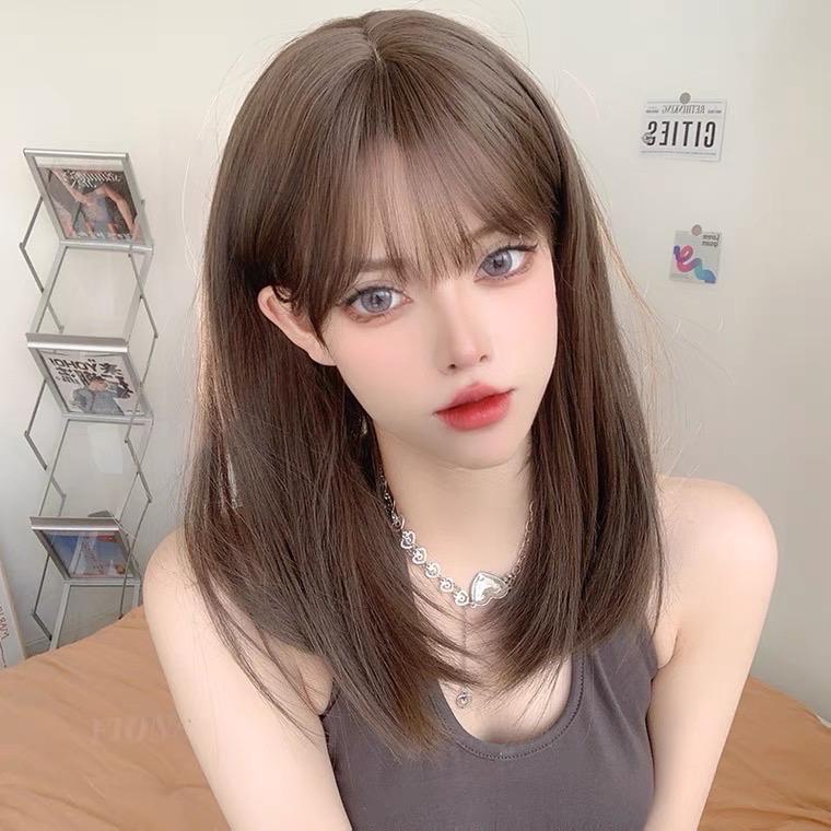 wig bob poni depan wig blow pendek poni depan 002