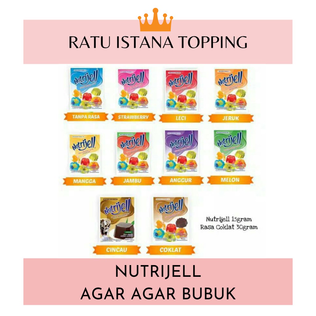 

NUTRIJELL AGAR AGAR NUTRIJEL RASA JELLY POWDER ANEKA RASA