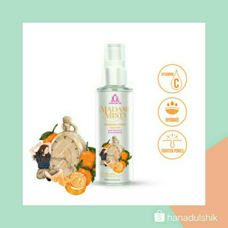 Jual MADAME GIE Misty MakeUp Face Mist Setting Spray 60mL Shopee