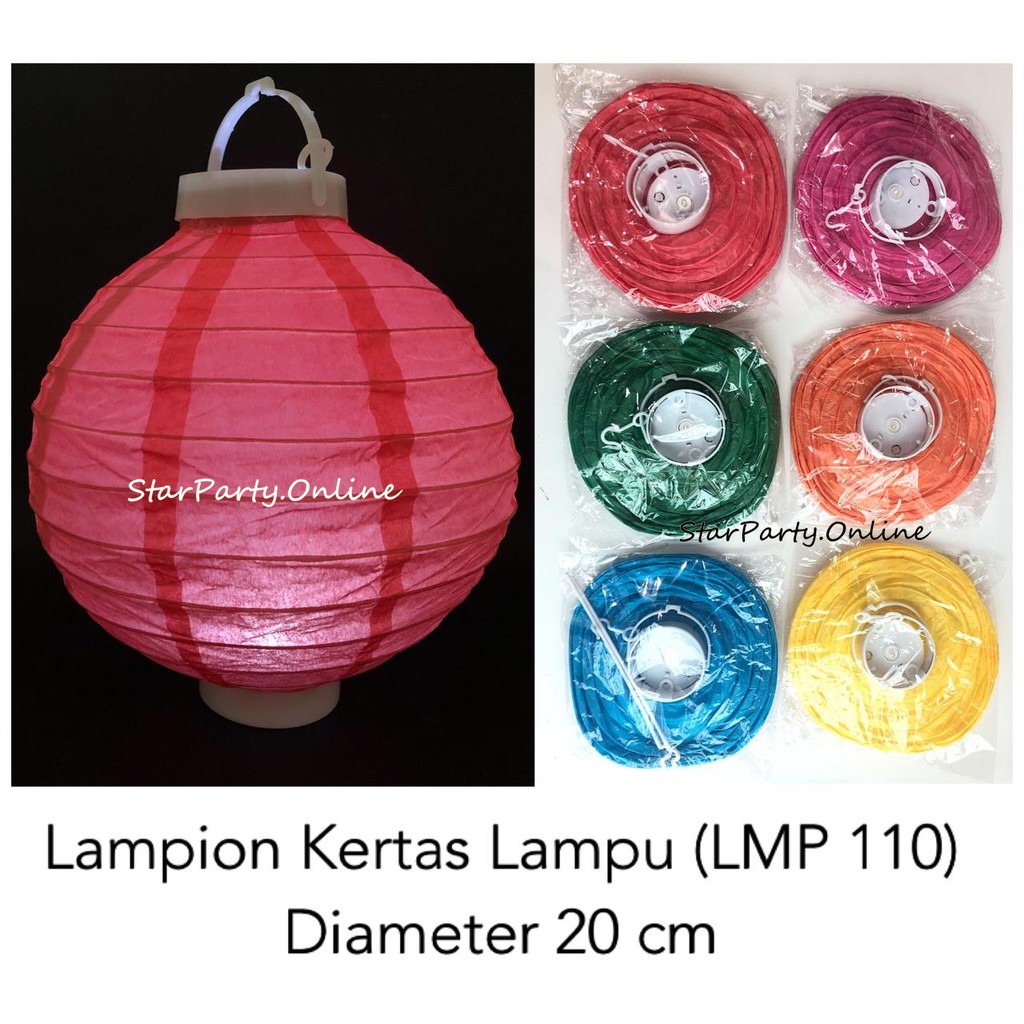 Lampion Kertas Lampu /Lampion LED