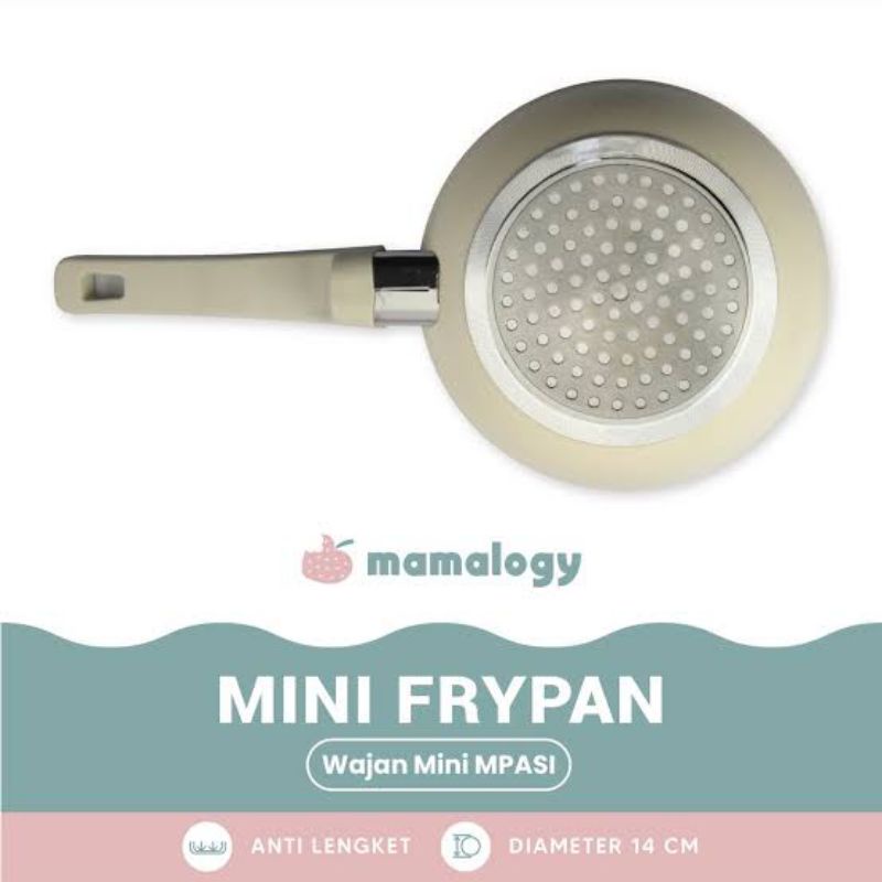 Mamalogy Mini Frypan Mpasi | Wajan Mpasi | Wajan Anti Lengket | Wajan Anti Lengket Mpasi | Wajan Anti Lengket Mini Mpasi | Wajan untuk Mpasi Murah dan Aman untuk Bayi