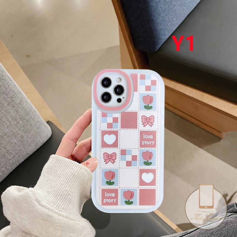 Casing Love Heart Fresh Flower Redmi Note10 8 9 11 11s Note 10S 10 Max Plus Redmi 12C A1 9A 10C 10 9 9T 9C NFC POCO M3 F4 K40s POCO X3 Pro NFC Silikon Shockproof Soft Cover