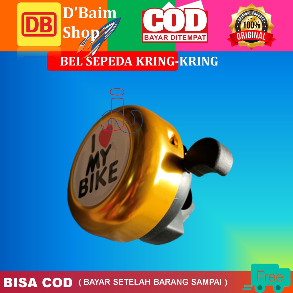 Bel Sepeda I loveMy Bike Super Cantik Bel Sepeda kring-kring