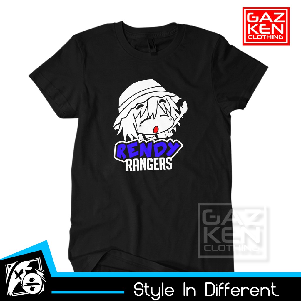 Kaos Rendy Rangers Channel Youtuber Gamer FF Gaming Baju Distro Cotton Combed 30S