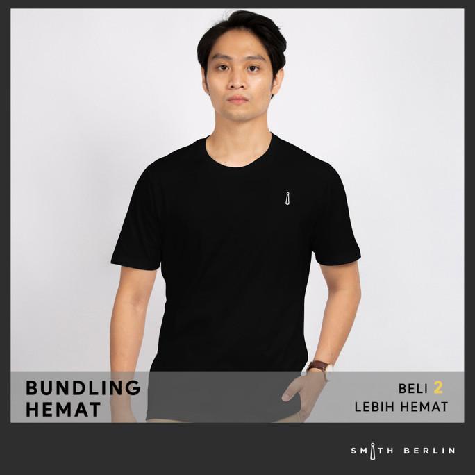 Kaos Pria Reguler Fit Smith Berlin Gents Black