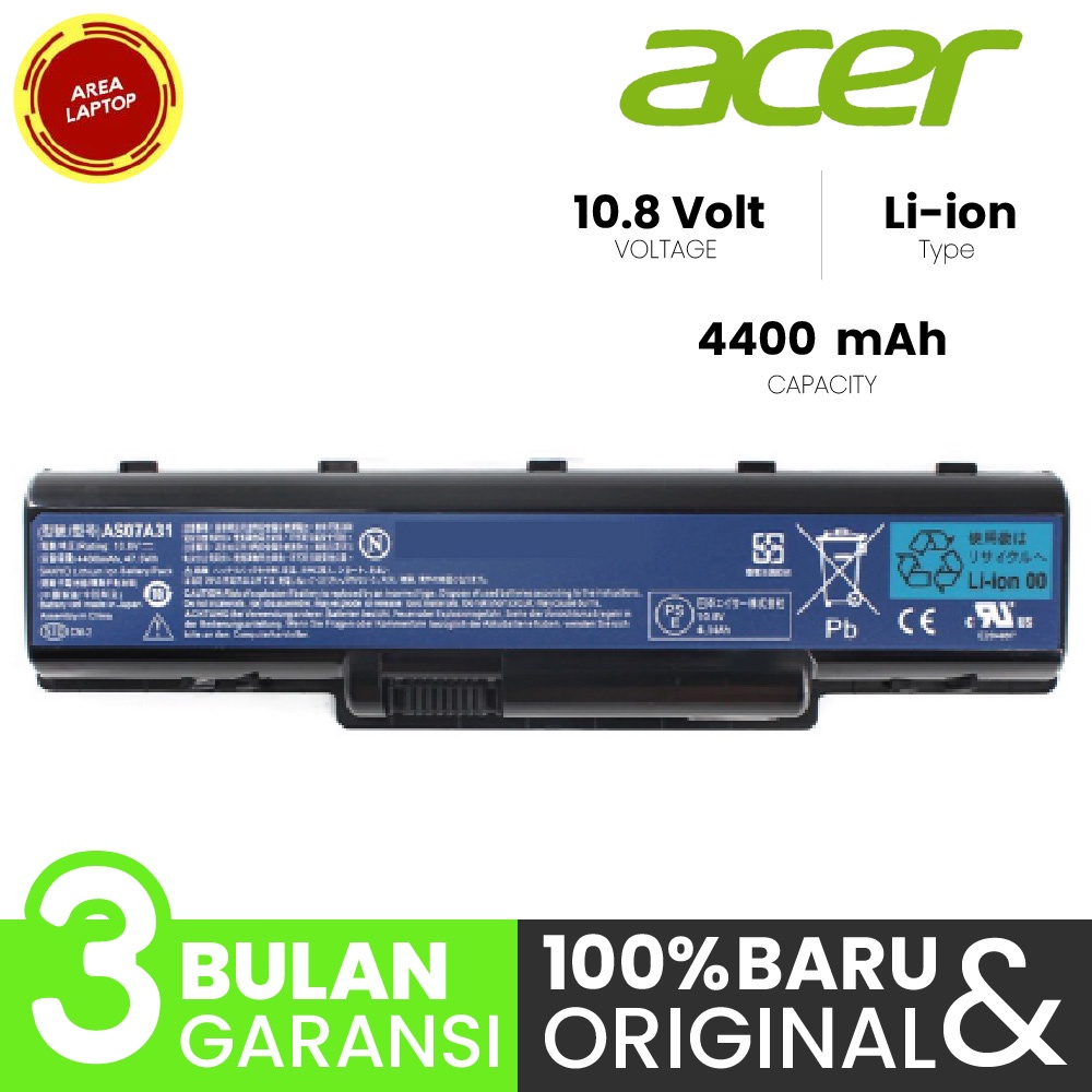 Baterai Acer 4710 5517 5532 5735 5735Z 5236 5536 5542 5542G 5738 4720 4520G 5740 5735Z 5535 ORIGINAL