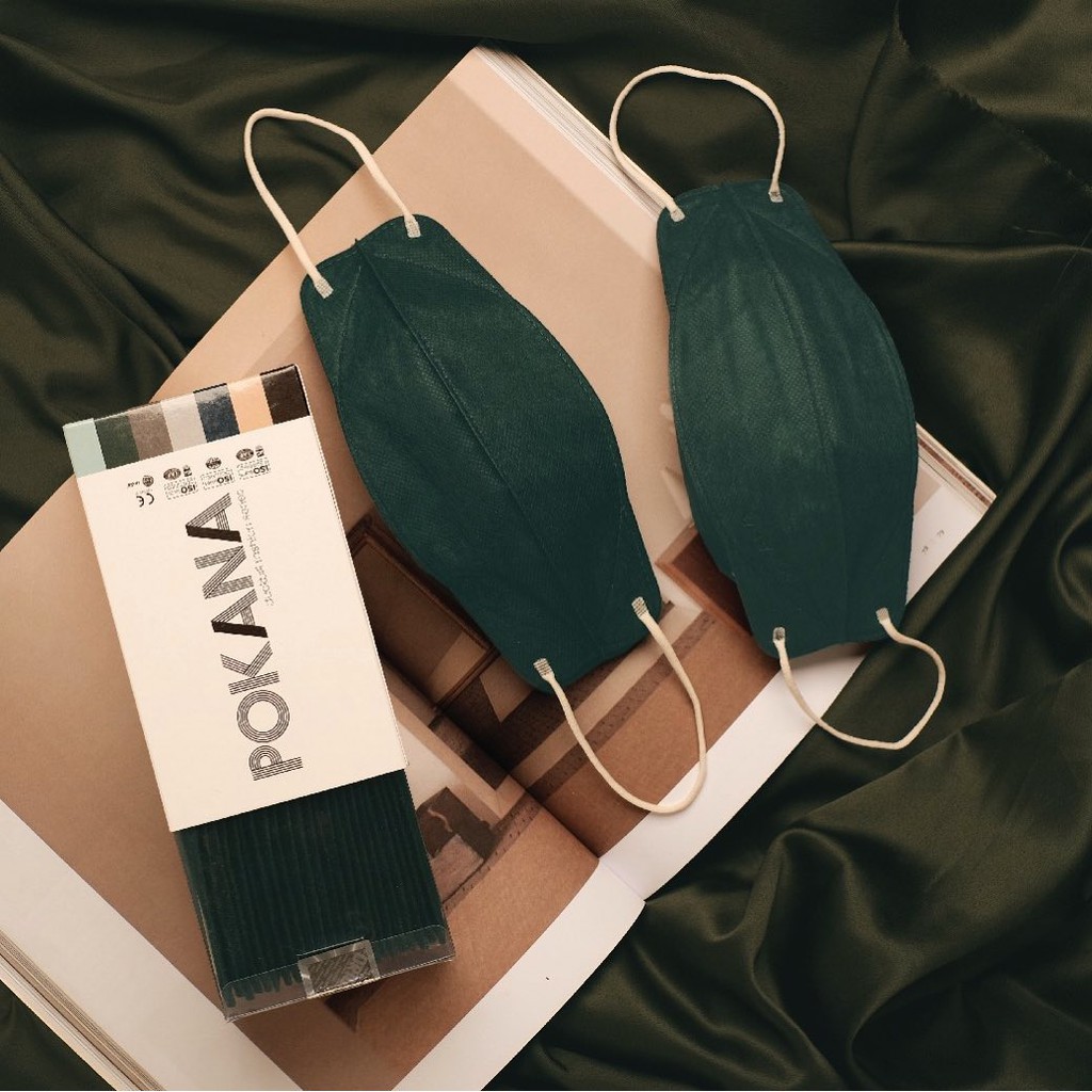 Pokana Masker Medis Duckbill Fashion Series - box isi 25. Mint Lilac