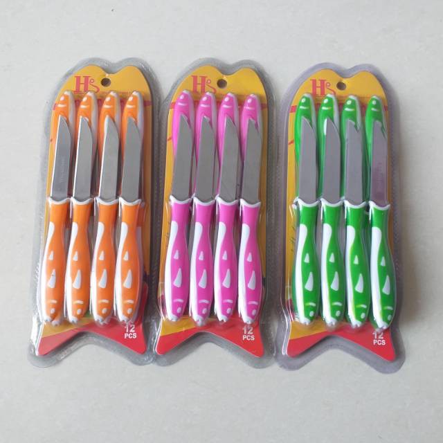 Pisau Motif Ikan Set Mini Okksuka Isi 12pc