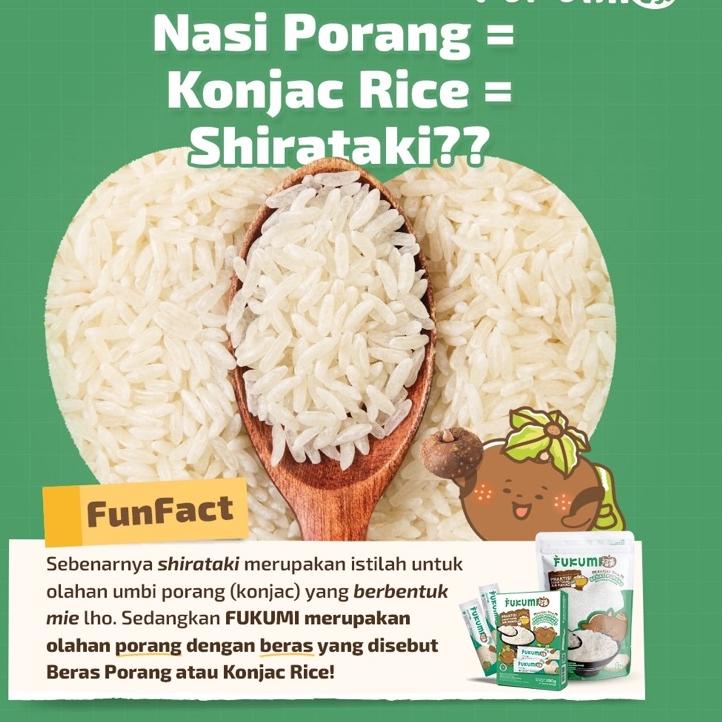 

FUKUMI BERAS PORANG 1 BOX 7 SACHET x 40 Gr Terbaru