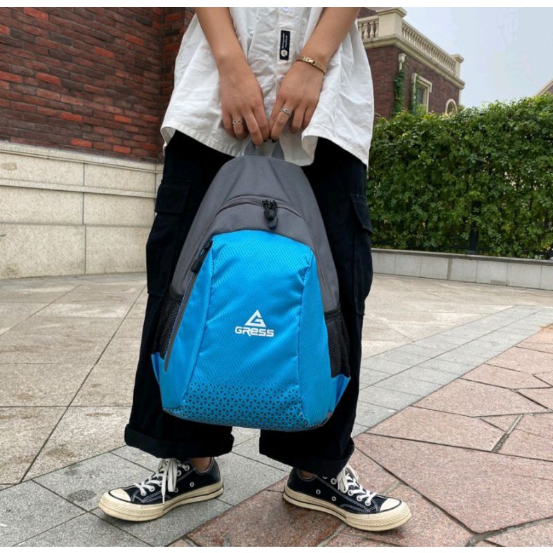 BLESSHOP Tas Sekolah Cowok Cewek Tas Ransel Tas Gunung