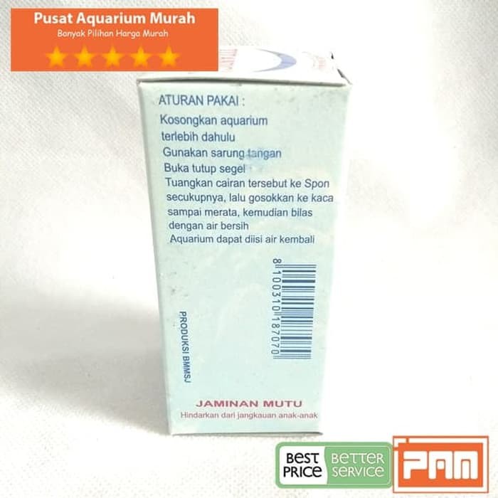 Obat Pembersih Kaca Aquarium Titanic 60 Ml Noda Jamur Hlang Murah