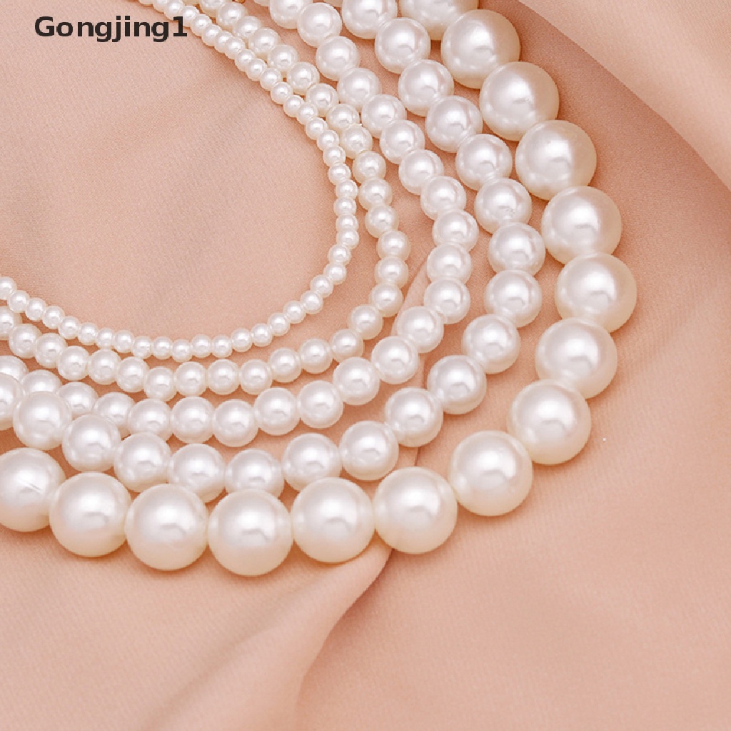 Gongjing1 Kalung Mutiara Imitasi Besar Untuk Wanita