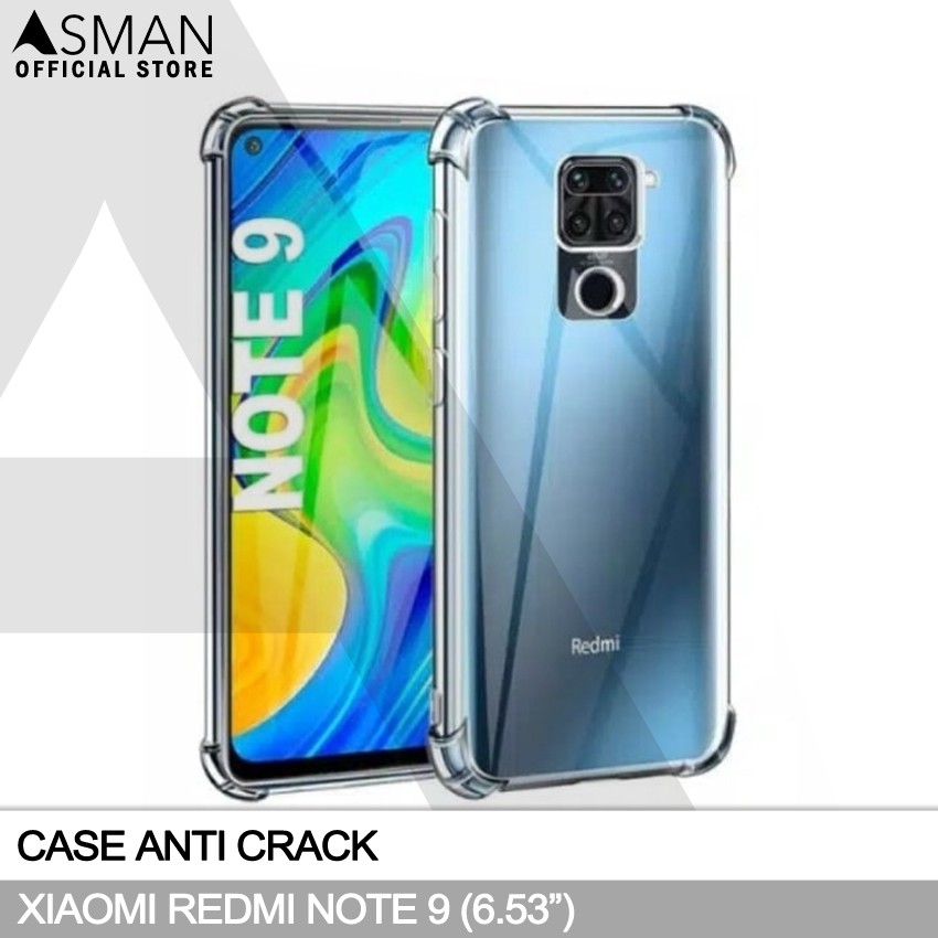 Anti Crack Xiaomi Redmi Note 9 (6.53&quot;) | Softcase Anti Bentur - Clear