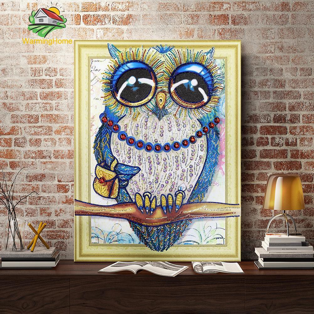 Diy Lukisan Diamond 5d Dengan Gambar Burung Dan Hiasan Berlian