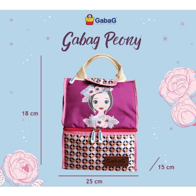 myg - Gabag PEONY Cooler Bag Double Sling Thermal Bag - Tas Asi