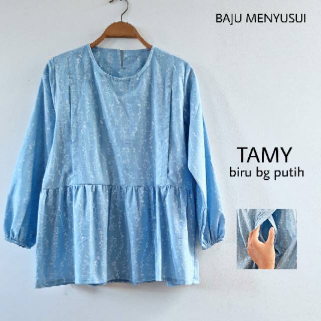 MAMIGAYA Baju Menyusui TAMY Blouse Menyusui Formal  Lengan Panjang