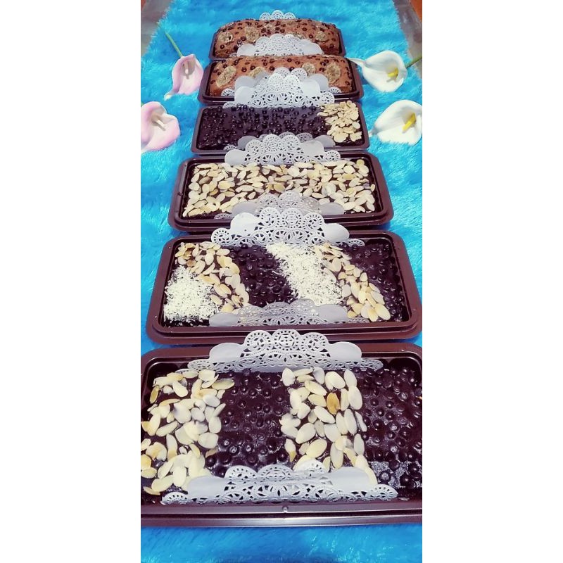 

Brownies panggang Full coklat Fudgy crunchy size 22x10