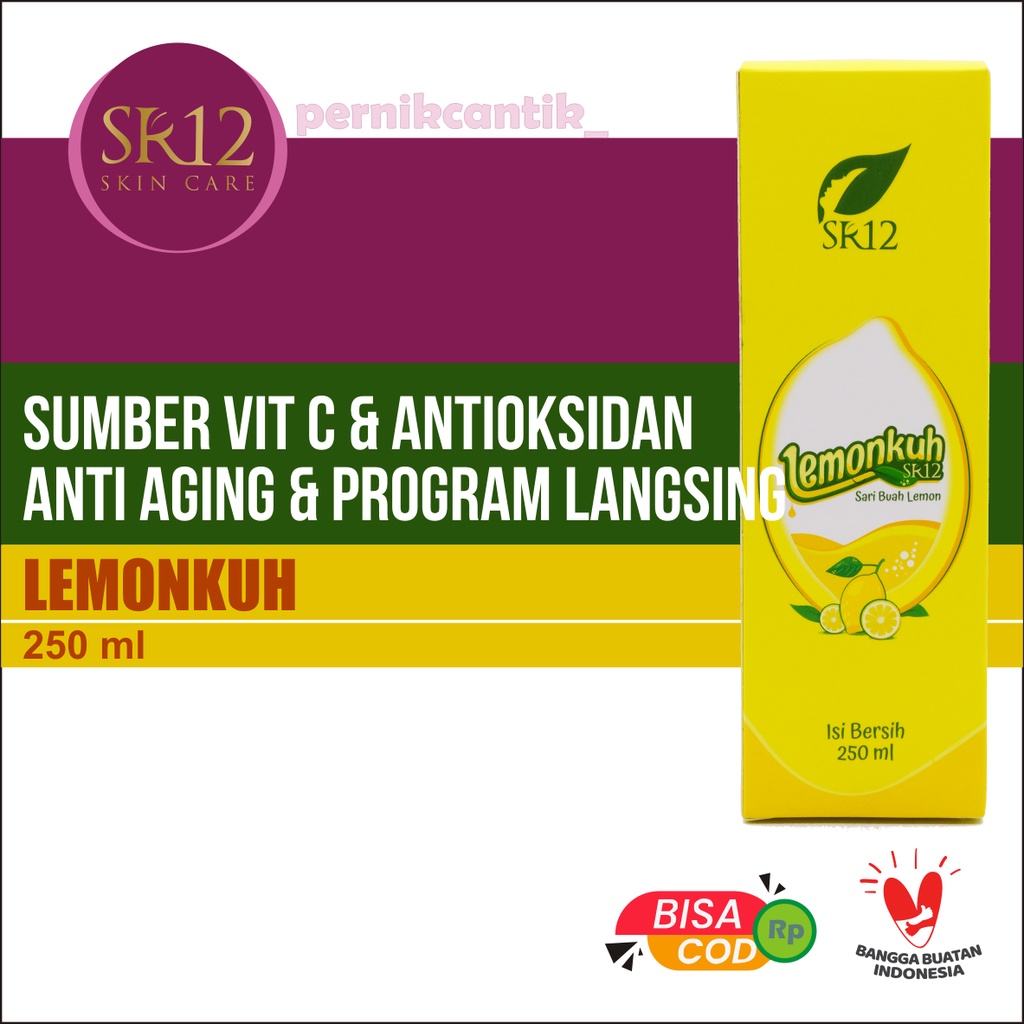 

LEMONKUH SR12 250 ML/SARI BUAH LEMON PENURUN BERAT BADAN/UNTUK KEKEBALAN TUBUH