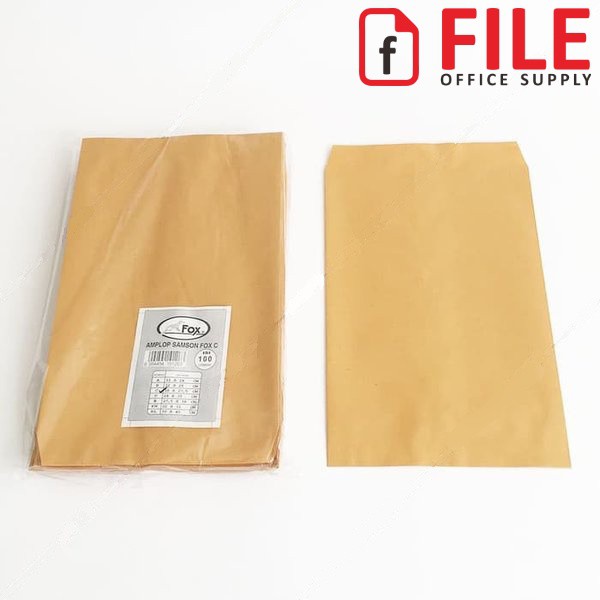 

Amplop Map Kertas Coklat Samson FOX C / 1/2 Folio (18 x 27,5 cm) - 100 pcs