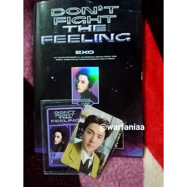 [Official PC EXO] Photo card Sehun Don't Fight The Feeling (DFTF) Expansion