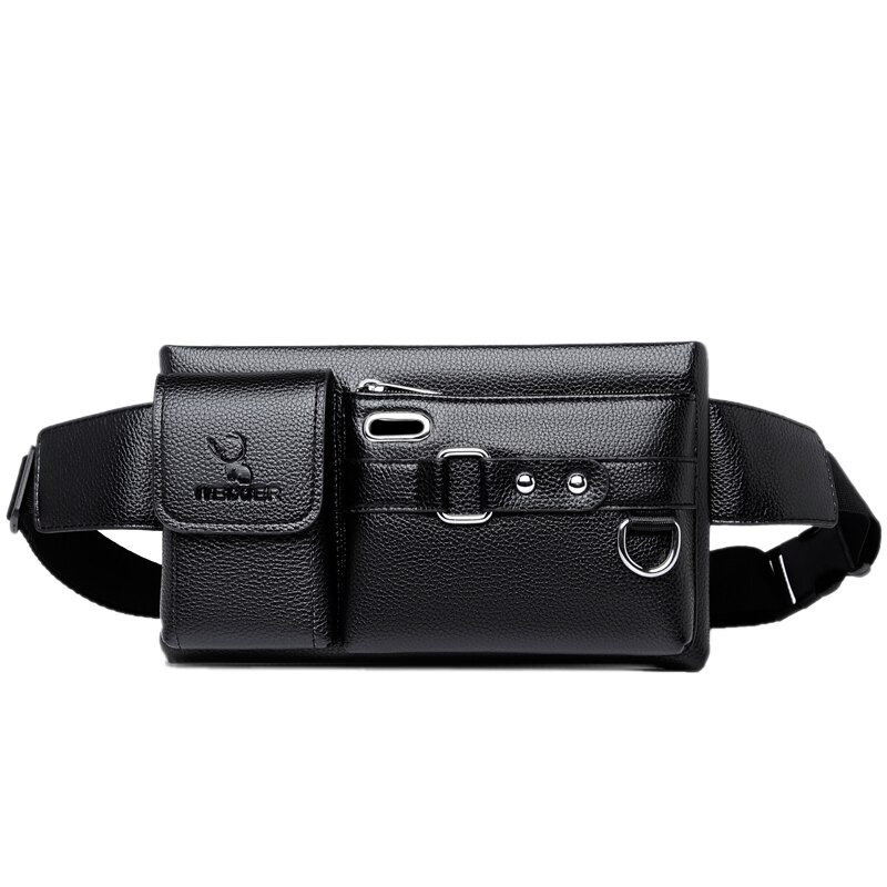 WEIXIER Tas Selempang Casual Crossbody Men Bag - 8117 - Black