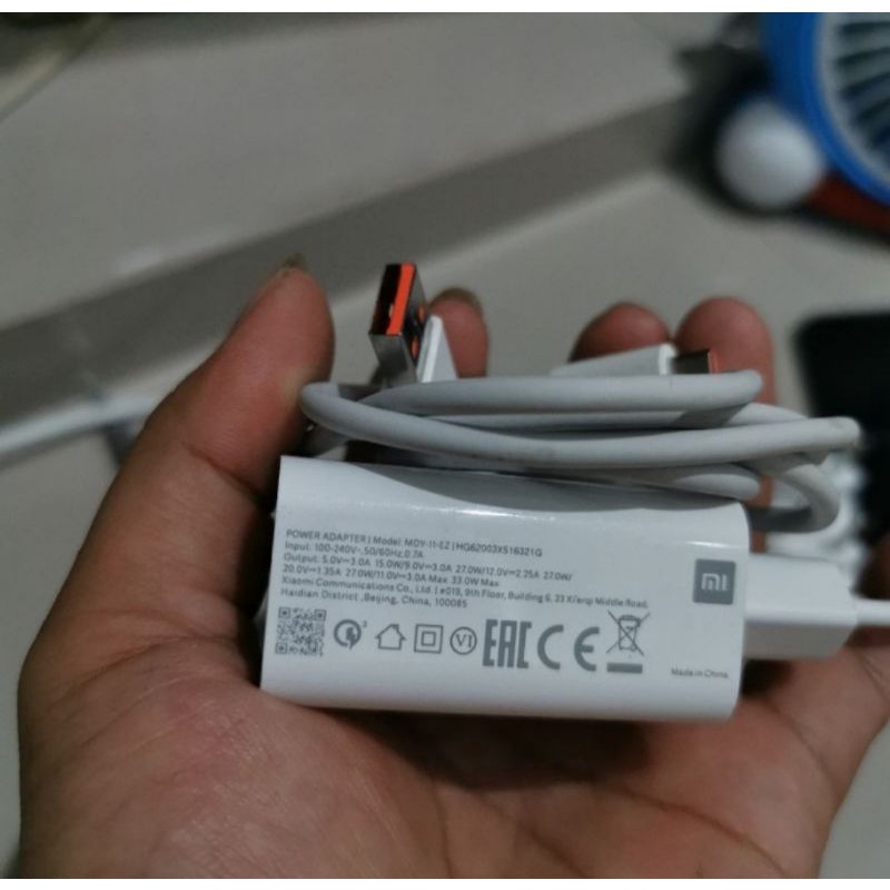 Carger Xiaomi Note 10pro. Ori bawaan hp 33watt