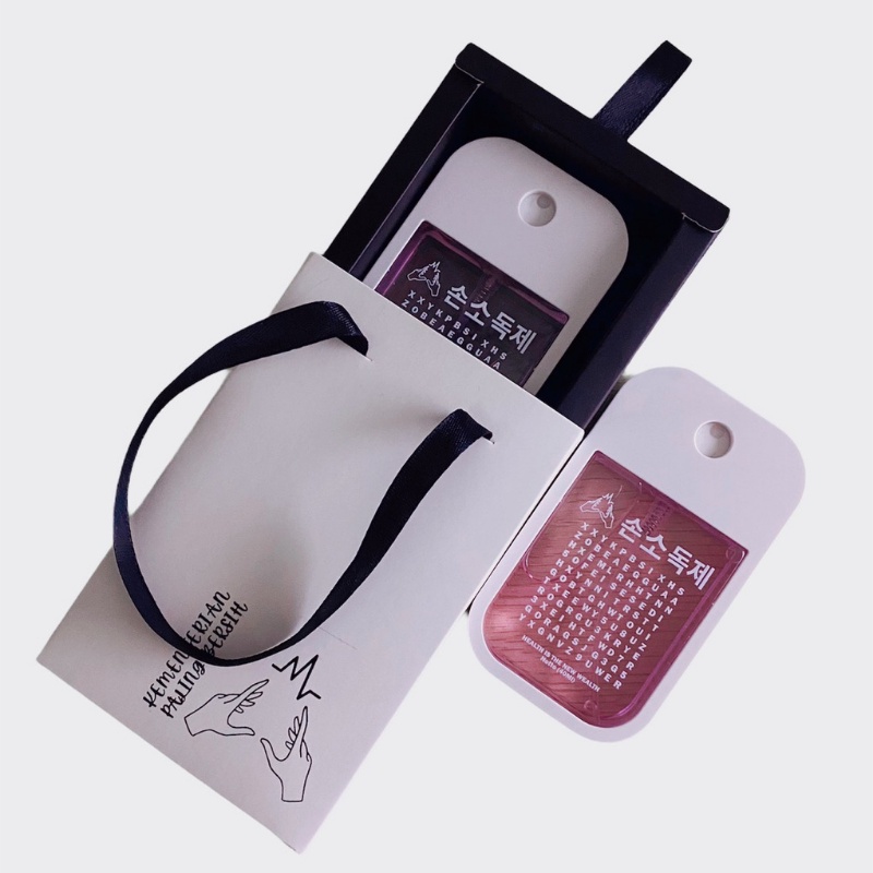 ANTISEPTIC HAND SANITIZER 45 ML SPRAY POCKET SPRAY CARD SEMPROT ANTIS KOREAN BTS TOUCHLAND