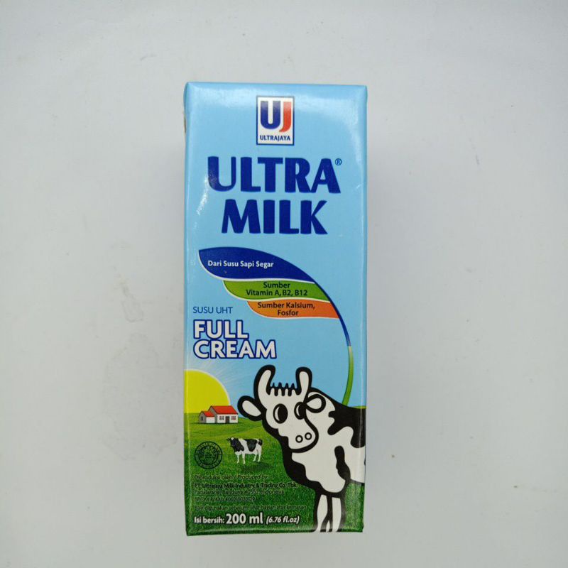 

Susu Ultra Milk Full Cream 200ml