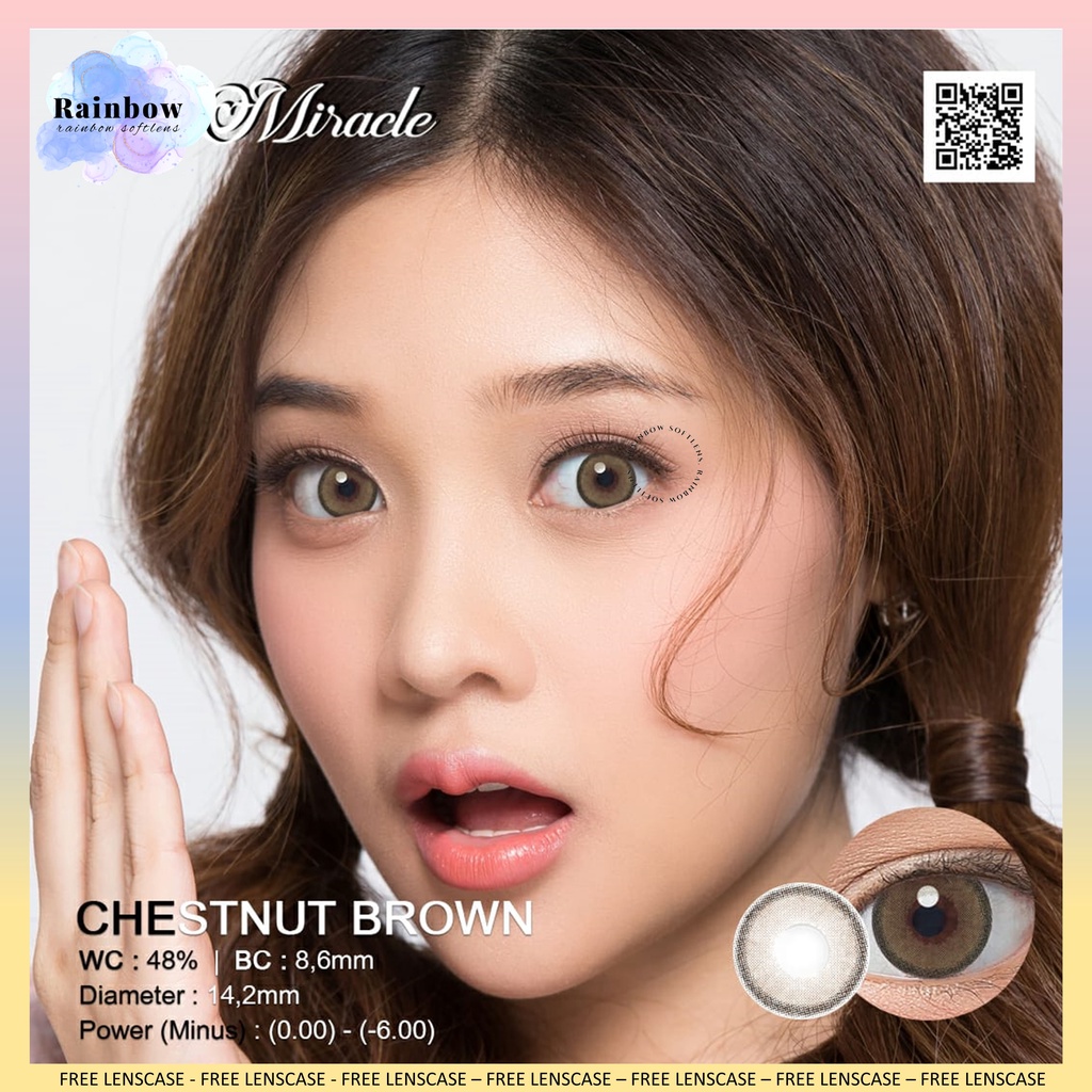 SOFTLENS LIVING COLOR MIRACLE NORMAL &amp; MINUS (-0.50 SD -2.50) DIAMETER 14.2MM / IRISLAB