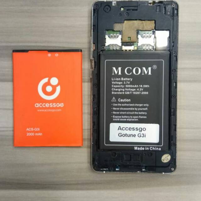 Baterai Batre Batrai Accesgo Gotune 3i Shopee Indonesia