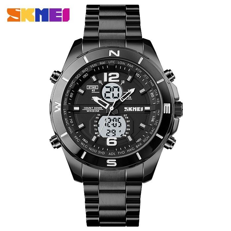 SKMEI Jam Tangan Analog Digital Pria - 1670 - Black