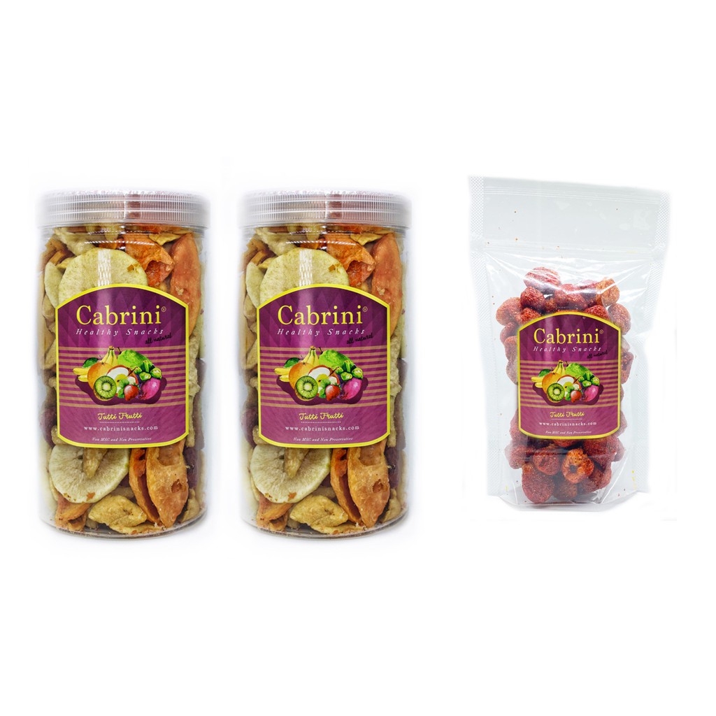 

PAKET Cabrini Snacks Crunchy Veggie Tutti Frutti 1000mL Pouch PREMIUM