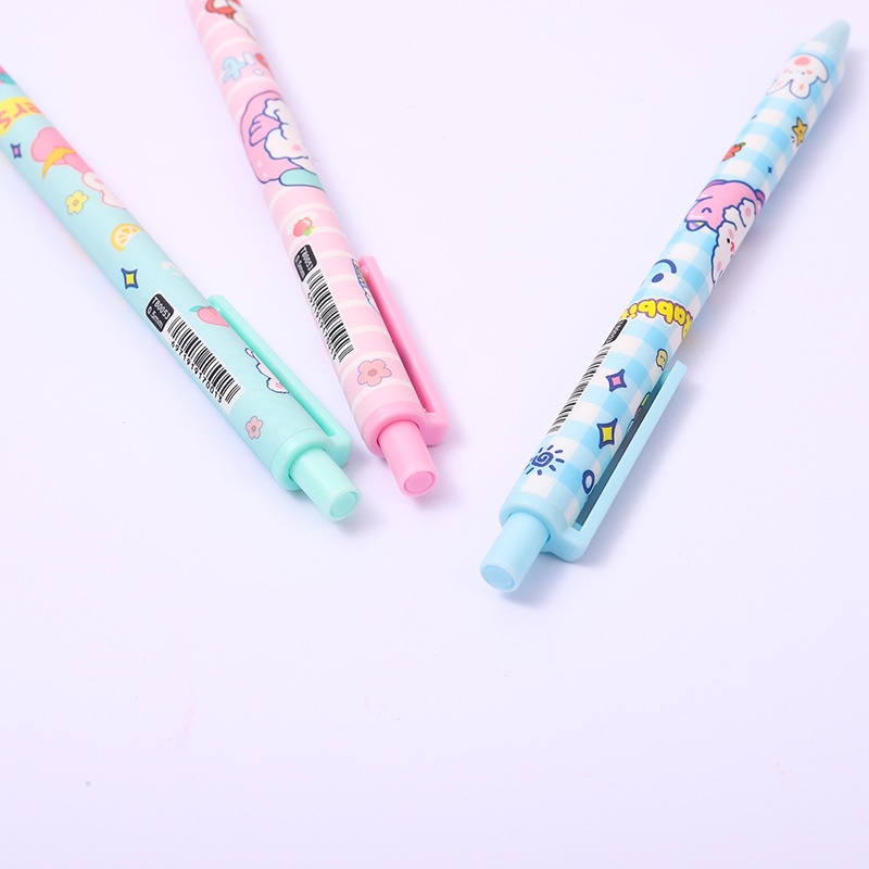 1pc Pulpen Tinta Gel 0.5mm Warna Hitam Untuk Stationery Sekolah / Kantor