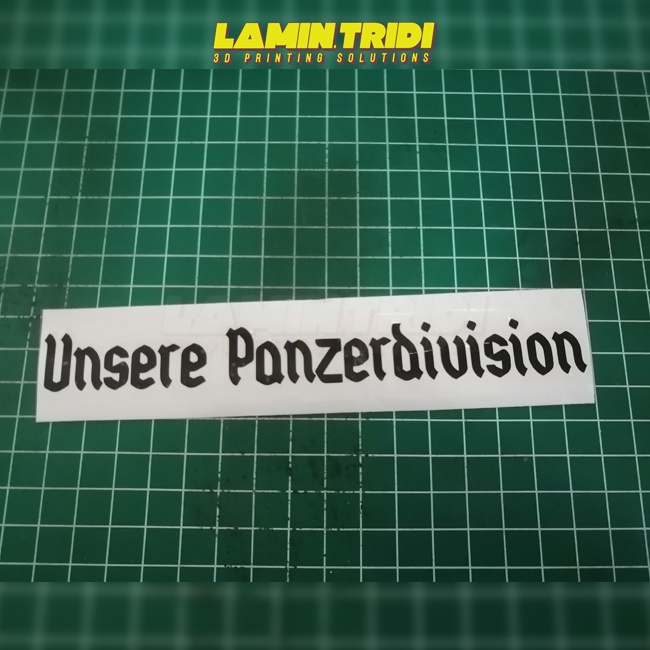 Stiker Unsere Panzerdivision Jerman Timur MURAH