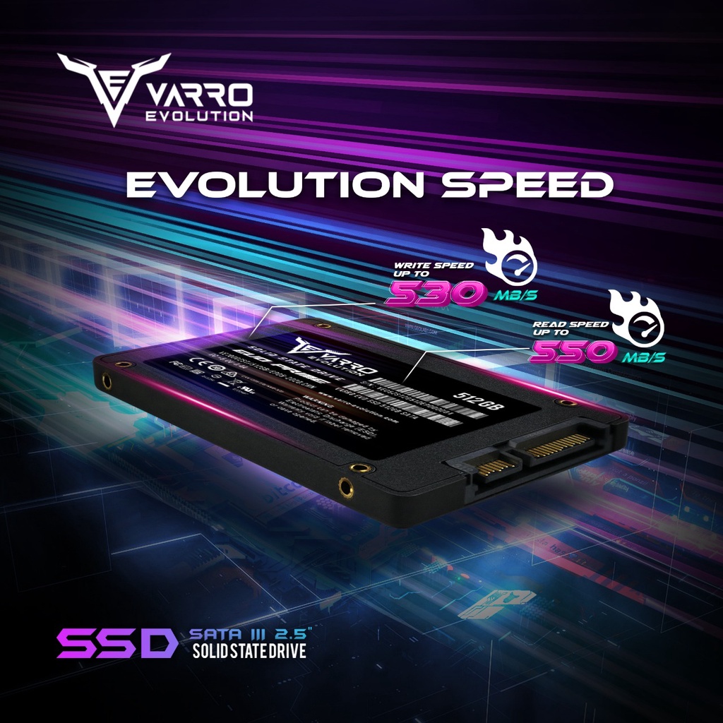 SSD VARRO EVOLUTION 512GB SATA