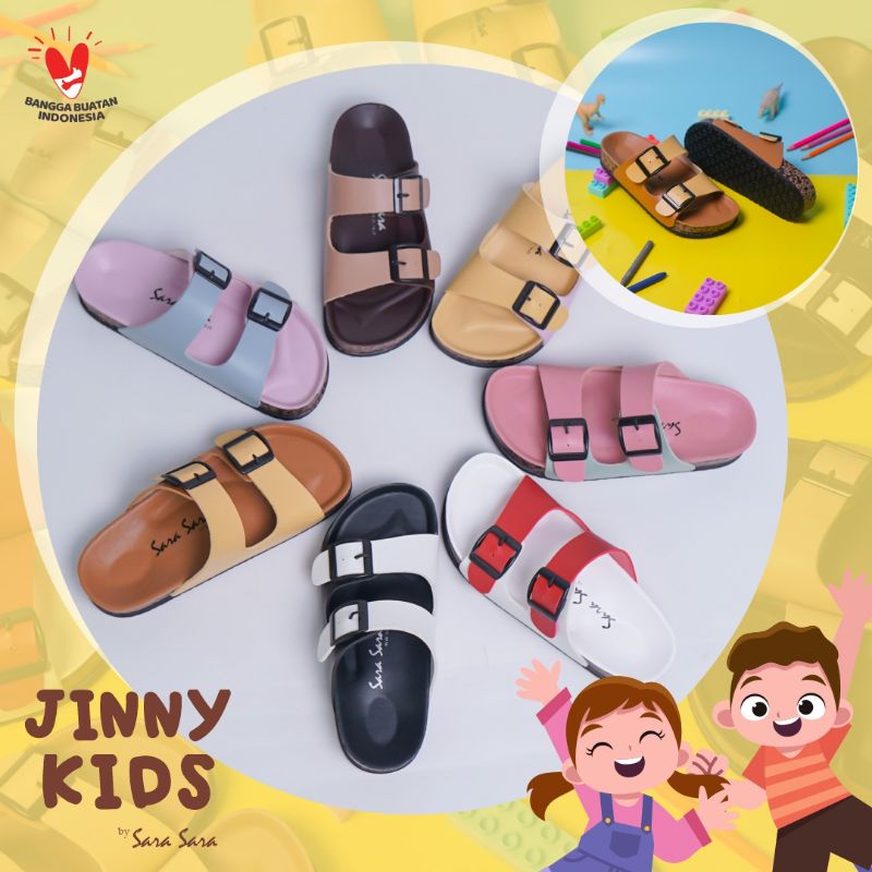 sara sara jinny kids 31-35/ sendal anak unisex dan wanita sara sara jinny