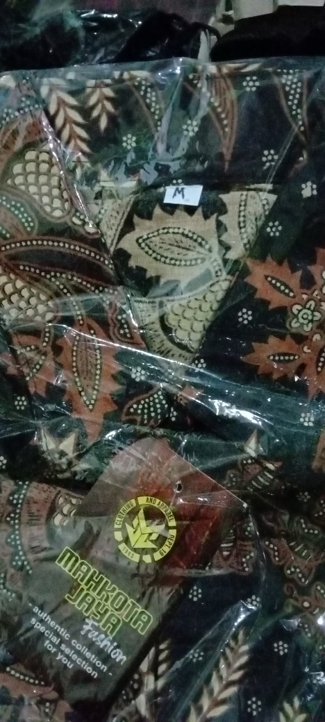 Kemeja Batik Lengan Panjang Motif Manggar