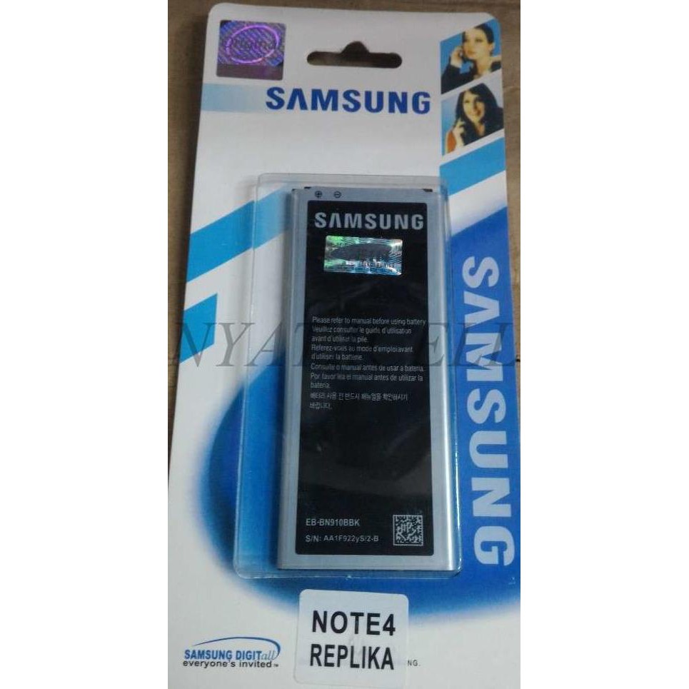 Baru Galaxy Note 4 Replika Batre/Baterai Samsung Original 99% Ori N9100 Sc Ready Stock