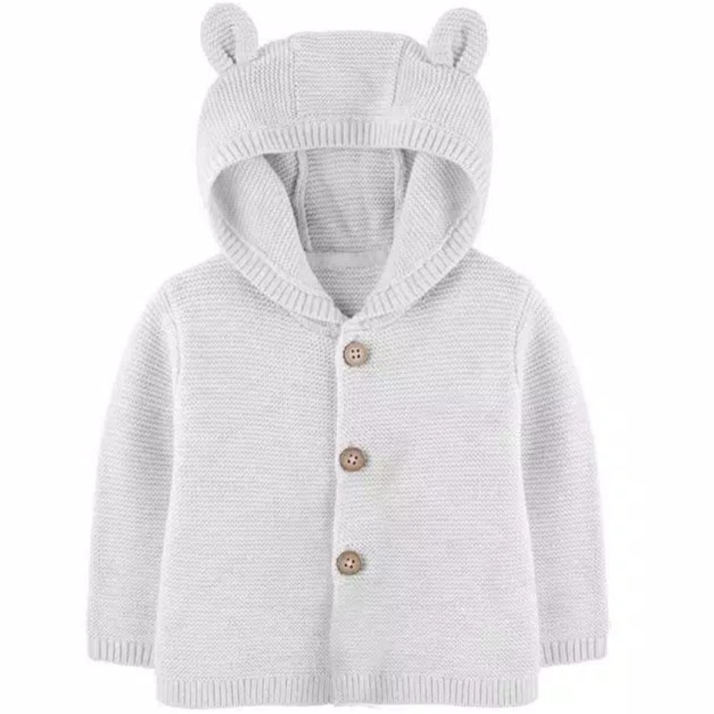 Carters Knit Hoodie Cardigan Rajut Baju Bayi Baby Anak Branded Ori
