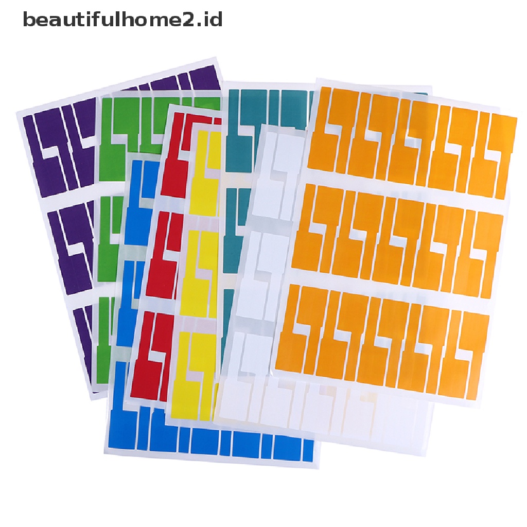 (Beautifulhome2) Buku Literatur Bahasa MandarinId 300pcs Label Identifikasi Kabel Anti Air