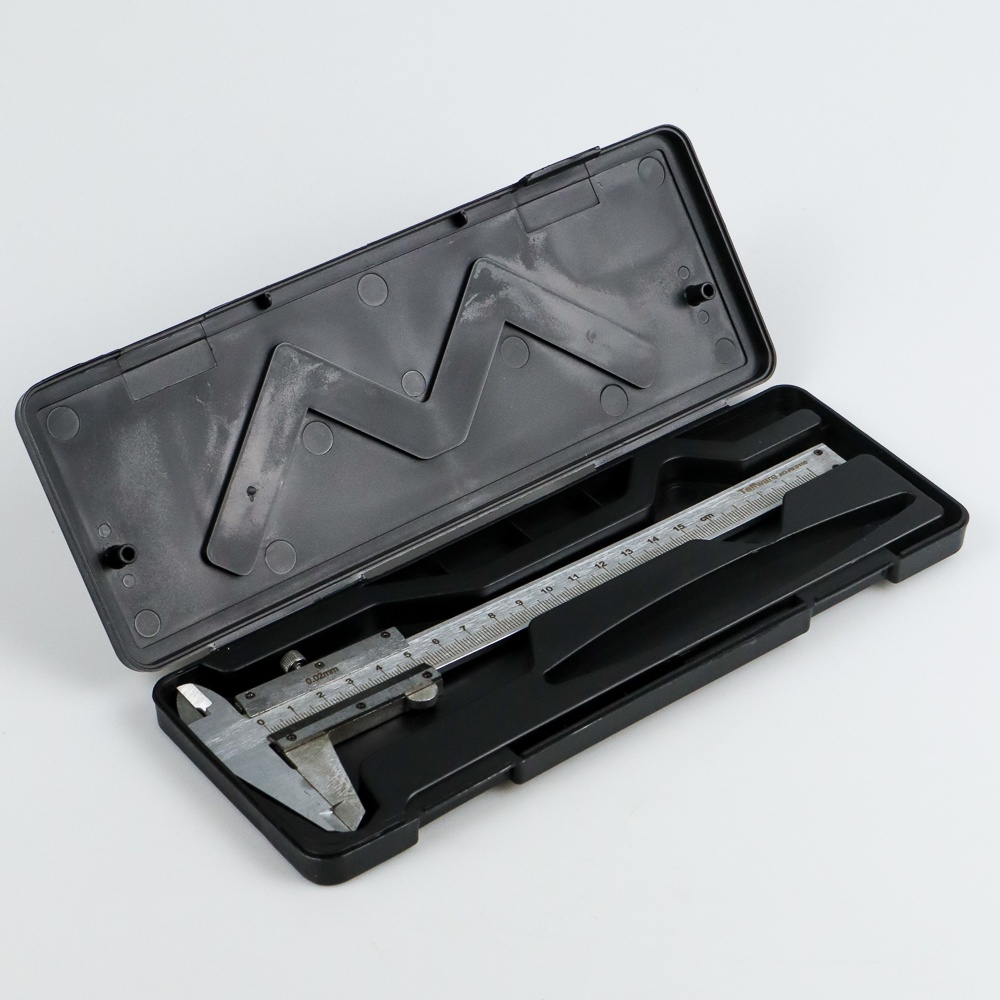 Jangka Sorong Stainless Steel Vernier Caliper Gauge Micrometer 15CM - JIG-RE0150 - Silver