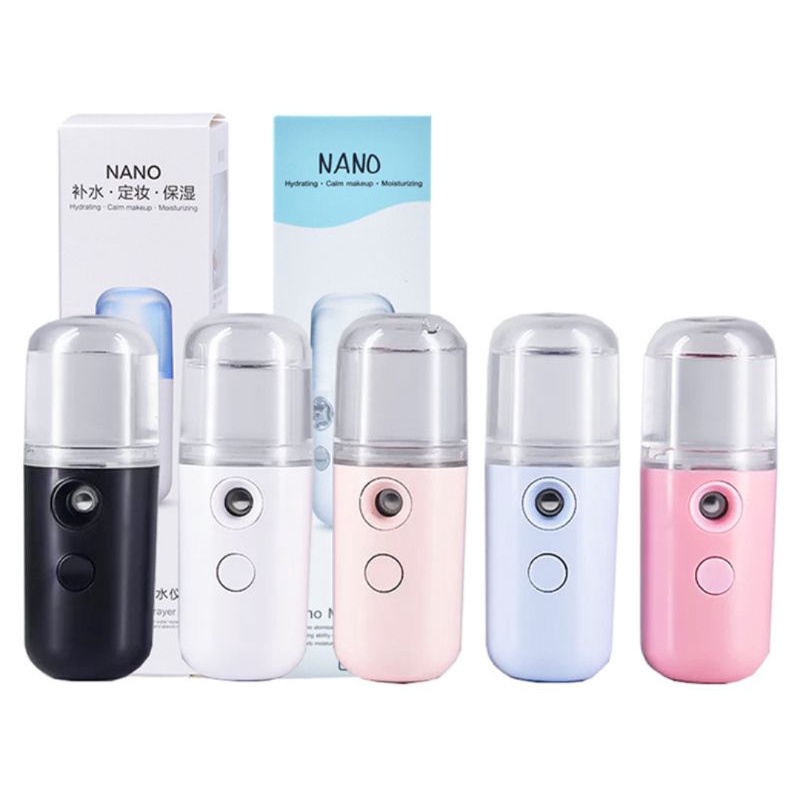 Nano Mist Spray Portable Facial Cooling Moisturizer / Alat Uap Wajah Kualitas Premium Nano Sprey