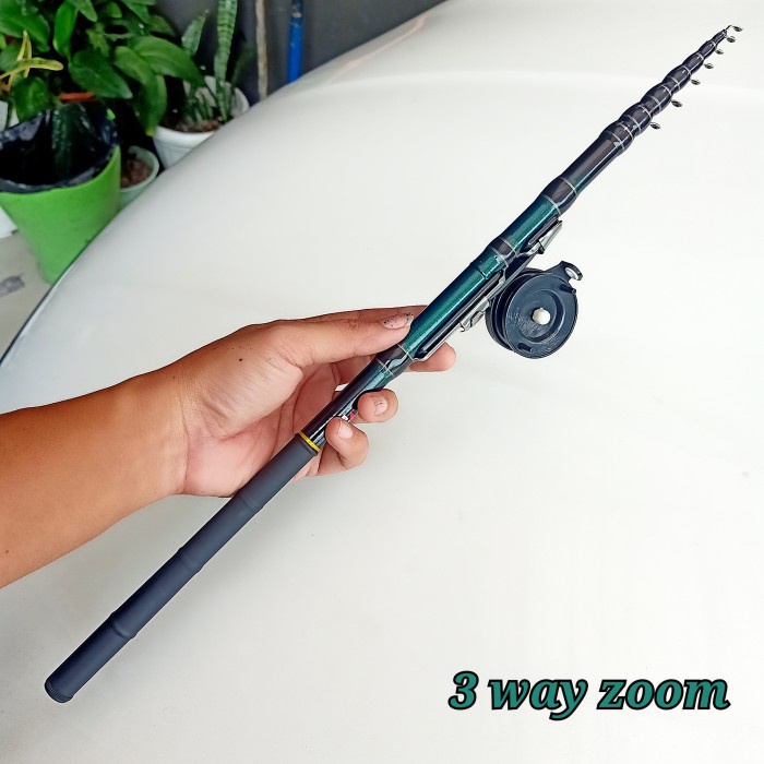 Tegek Custom Ruas Pendek 3 Way Zoom 210/180/150 - 210cm